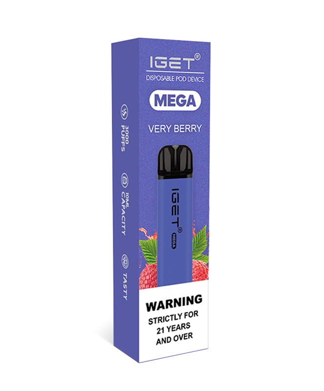 Very Berry 3500 Puffs Disposable Vape IGET Mega - Image 2
